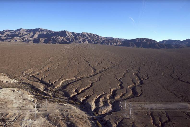 An aerial shot of the 2,000 acres of land that is set to house UNLV's future North Campus. (UNL ...