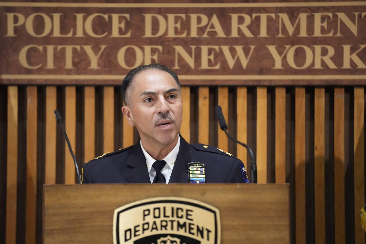 New York Police Dept. Assistant Chief at Emergency Services Unit Carlos Valdez speaks to report ...