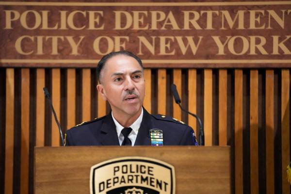 New York Police Dept. Assistant Chief at Emergency Services Unit Carlos Valdez speaks to report ...