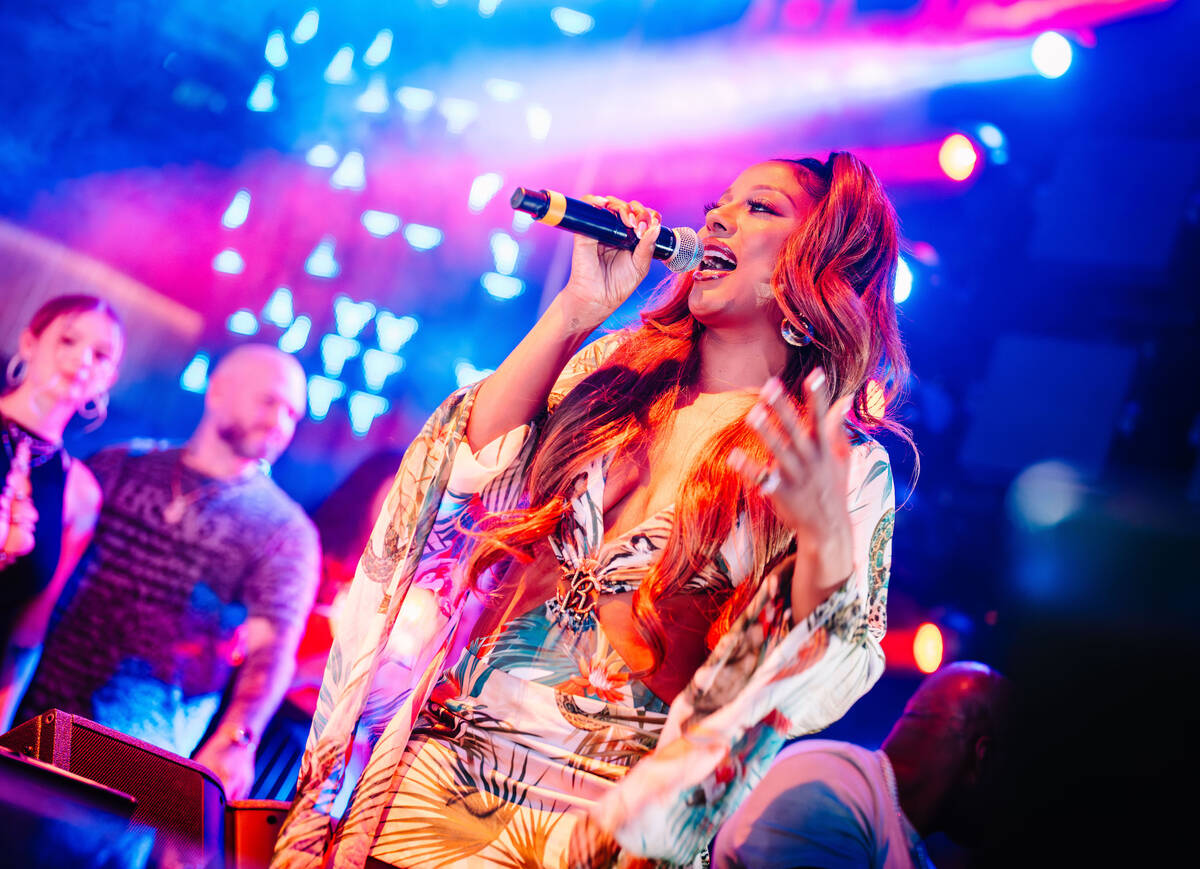 Victoria Monet performs in "Bad Girl: 20 Years Of Confessions" at Aria Resort & Casino on Frida ...