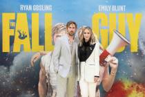 Ryan Gosling, left, and Emily Blunt pose upon arrival at the special screening for the film 'Th ...