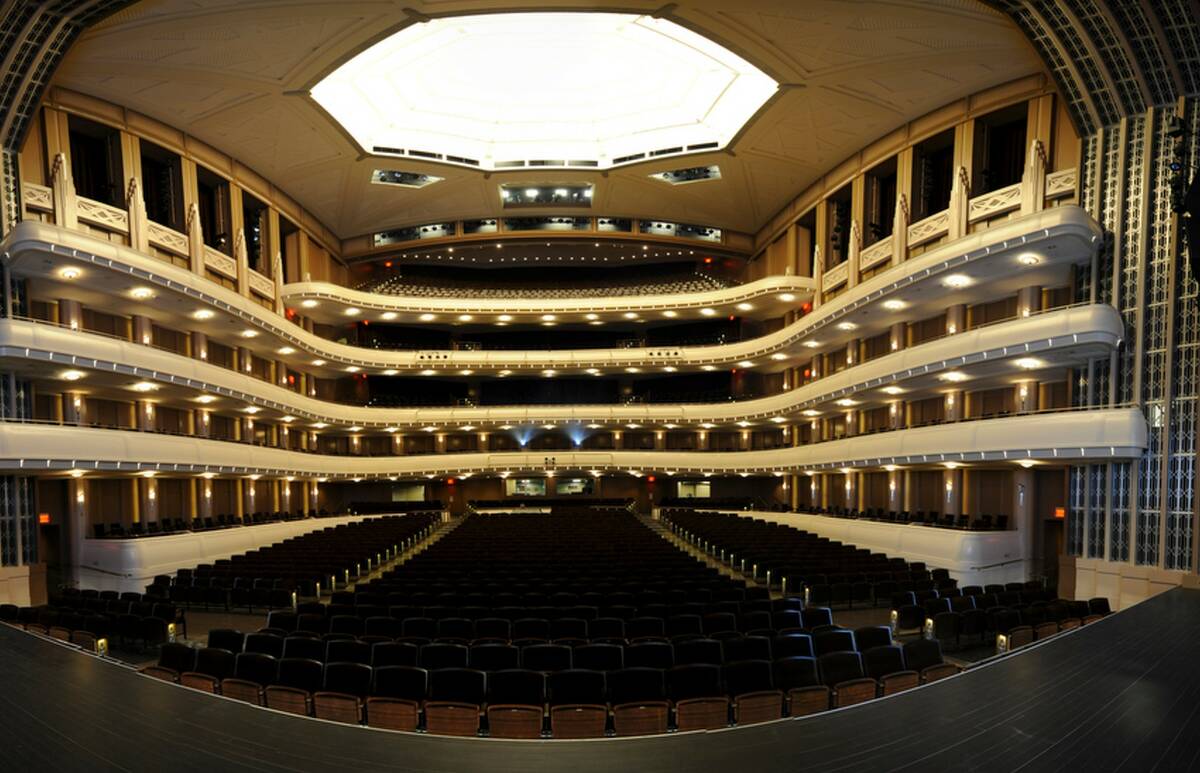 A panoramic view inside the Reynolds Hall at The Smith Center Of The Performing Arts in 2012. ( ...
