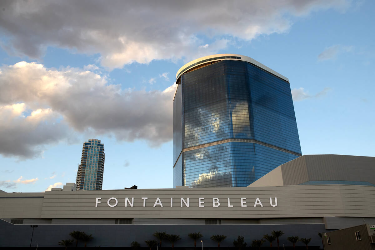 Fontainebleau Las Vegas on Tuesday, Nov. 7, 2023, in Las Vegas. (Ellen Schmidt/Las Vegas Review ...