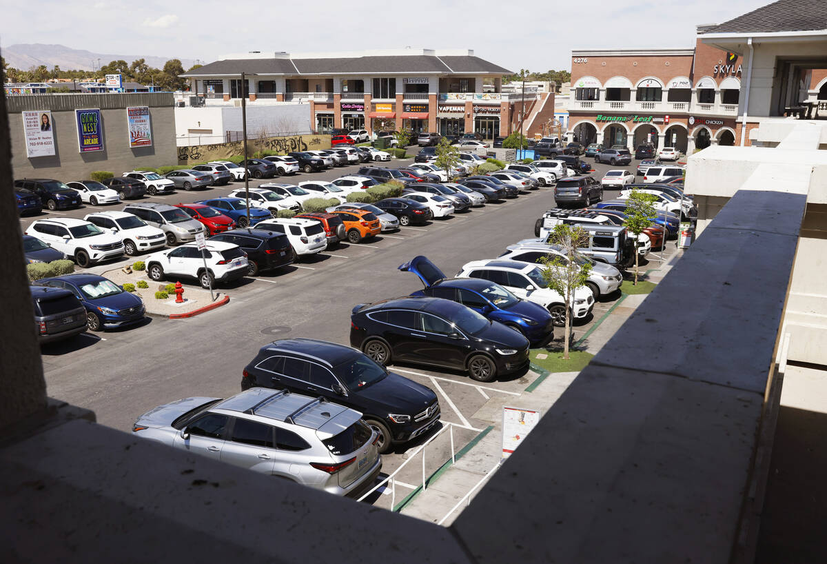 Shanghai Plaza on Spring Mountain Road is pictured on Friday, April 12, 2024, in Las Vegas. (Bi ...