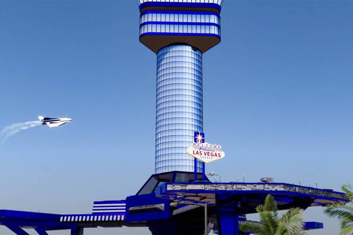 A rendering of the proposed Las Vegas Spaceport. (Las Vegas Spaceport)