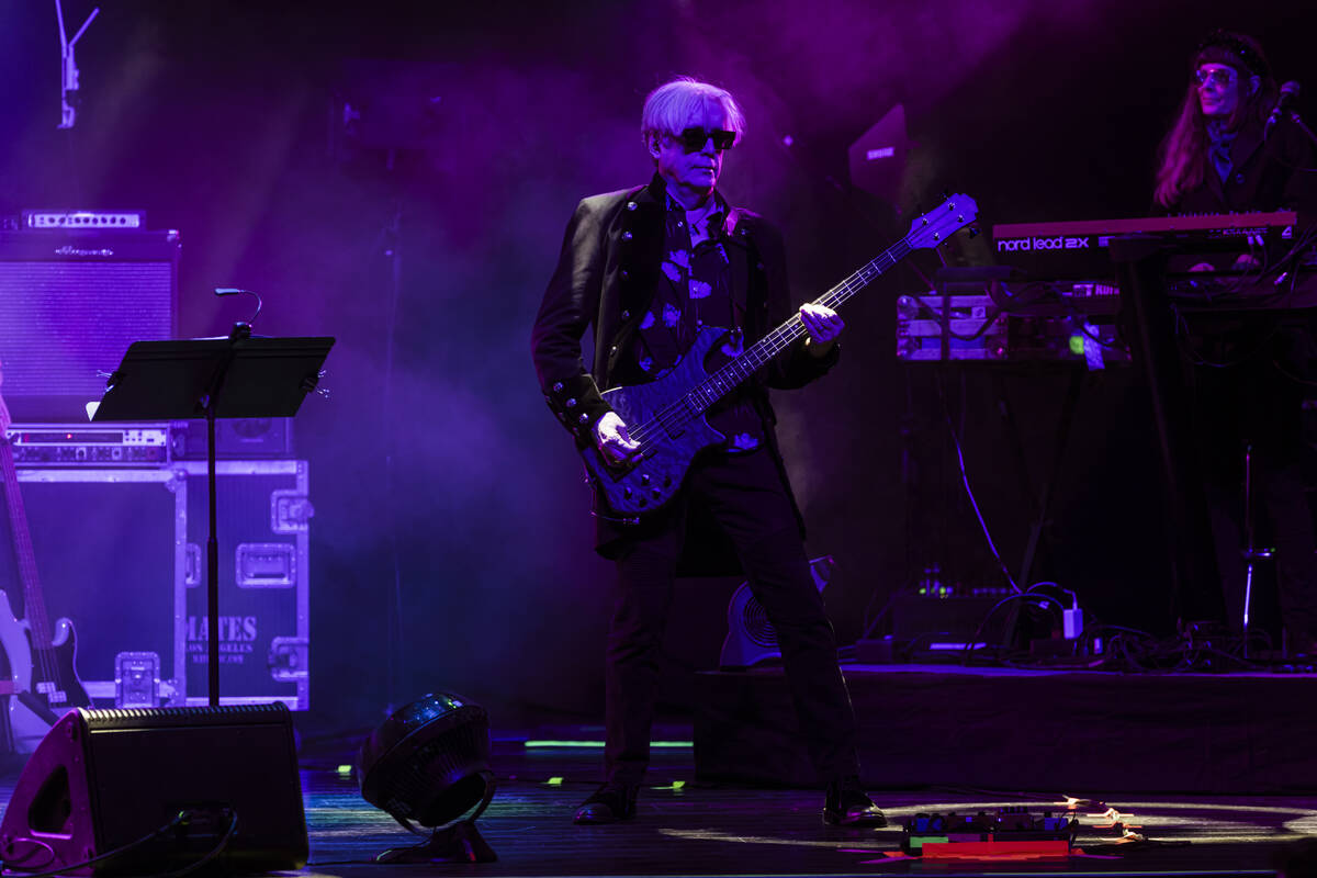 Tim Butler of The Psychedelic Furs performs at the House of Blues at Mandalay Bay on Thursday, ...