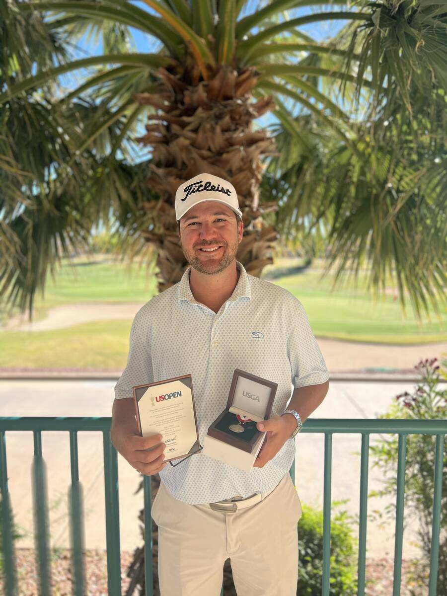 Grant Booth, medalist at the U.S. Open local qualifier at CasaBlanca Golf Club in Mesquite. (SNGA)
