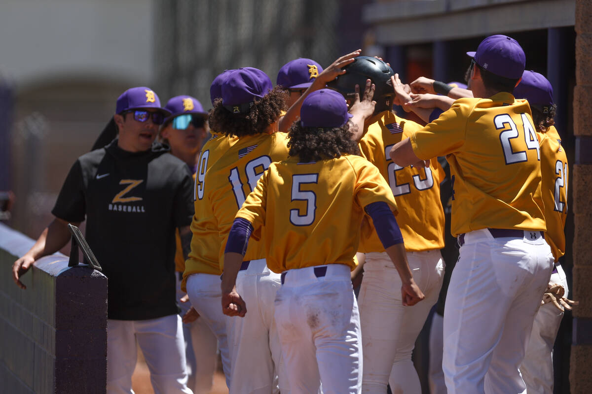 Durango celebrates after scoring during a Class 4A high school state playoff game against Sierr ...