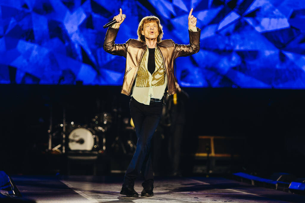 Mick Jagger of the Rolling Stones performs during the band's “Hackney Diamonds” tour at All ...