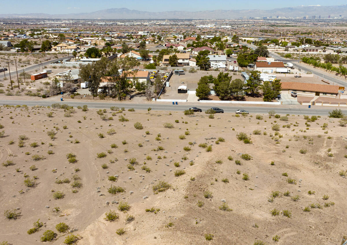 An aerial view of the site where the American Hindu Association wants to build a Hindu temple a ...