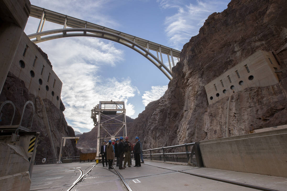 A tour of Hoover Dam is underway on Dec. 13, 2019. (Ellen Schmidt/Las Vegas Review-Journal) @el ...