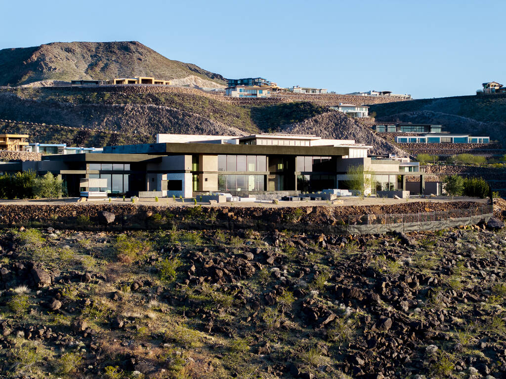 The exterior of Oscar De La Hoya's Henderson mansion is seen in this provided photo. (The Agency)