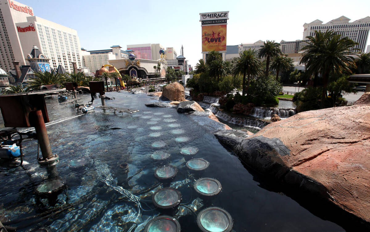 This is the view from the top of the volcano at the Mirage April 13, 2011, in Las Vegas. (Las V ...