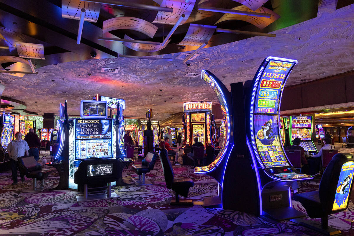The casino floor at the Mirage is seen Wednesday, March 22, 2023, in Las Vegas. (Ellen Schmidt/ ...