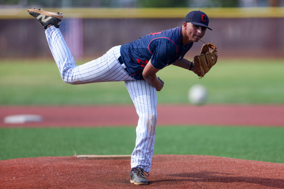 Coronado third baseman Jase Pashales (20) throws to Palo Verde during a Class 5A baseball state ...