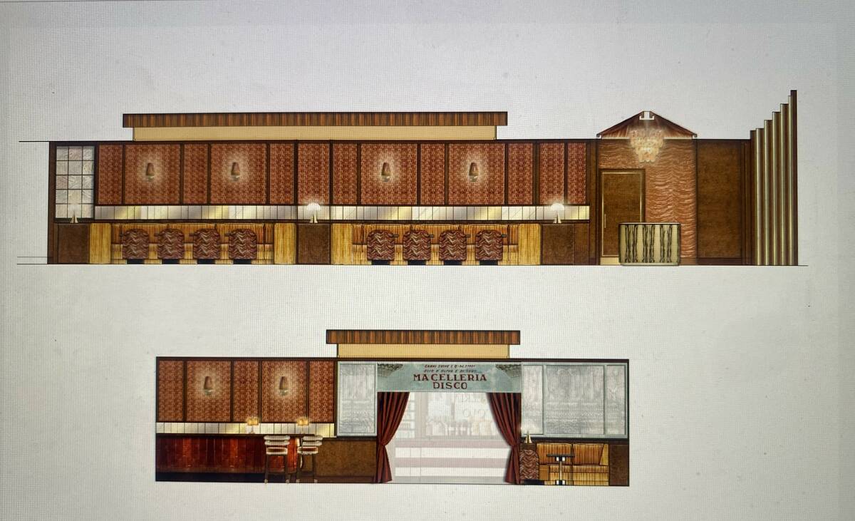 A rendering of the bar and lounge at Macelleria Disco, the working name of the concept replacin ...
