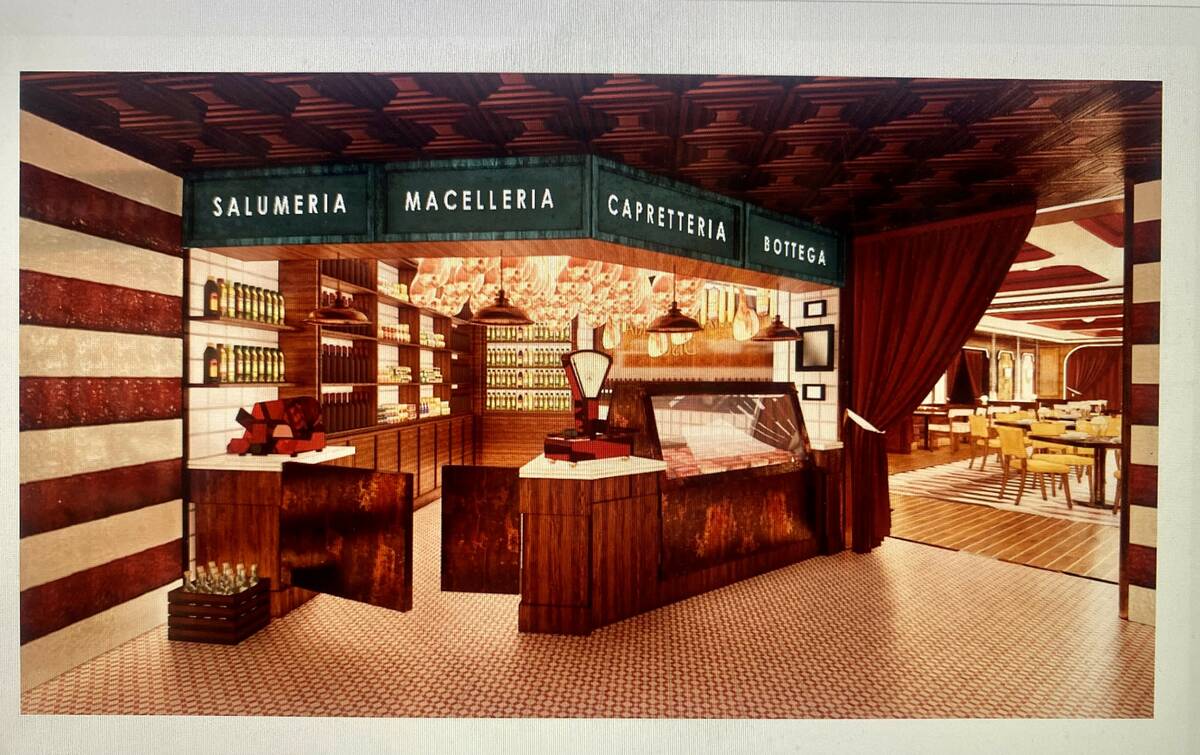 A rendering of the food concept at Macelleria Disco, the working name of the concept replacing ...