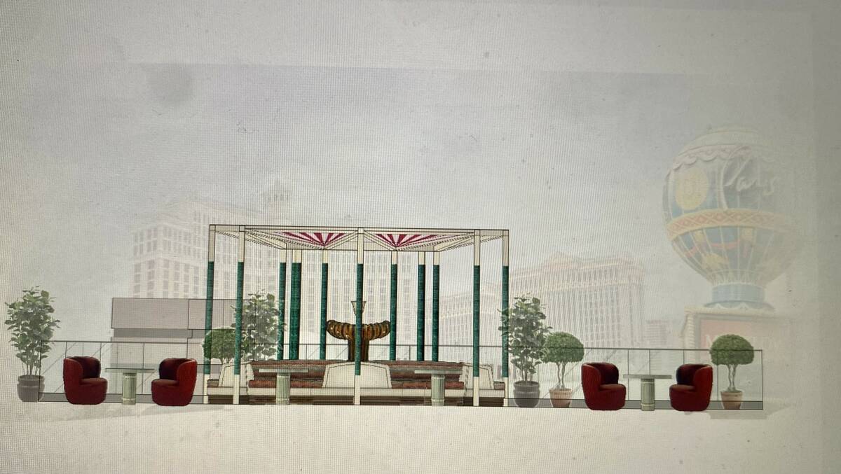 A rendering of the terrace at Macelleria Disco, the working name of the concept replacing Koi J ...