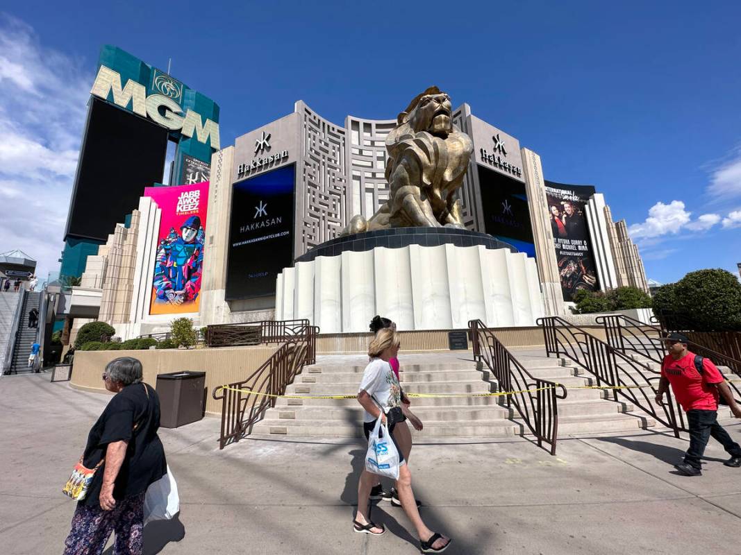 The MGM Grand is shown in Las Vegas on Tuesday, Sept. 12, 2023. (K.M. Cannon/Las Vegas Review-J ...