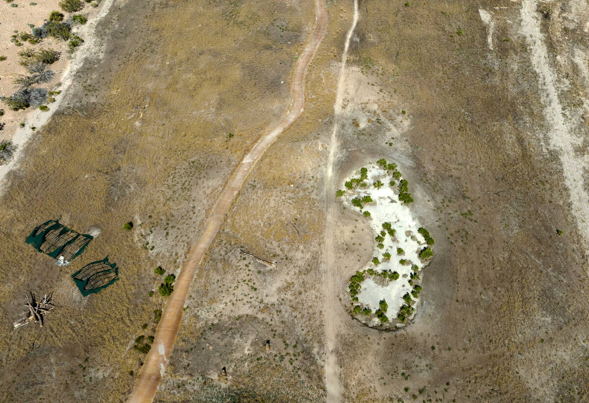 An aerial view of the shuttered Badlands golf course on Tuesday, May 21, 2024, in Las Vegas. (B ...