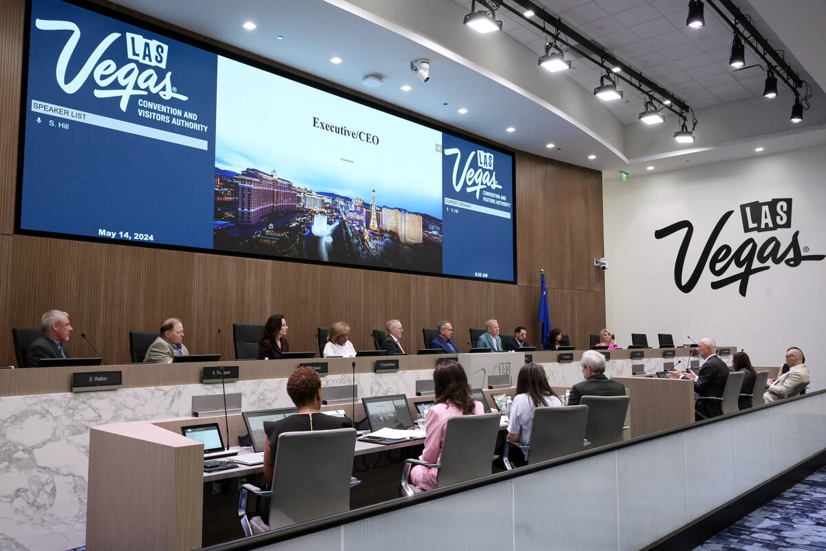 The monthly meeting of the LVCVA Board of Directors takes place Tuesday, May 14, 2024, at the L ...