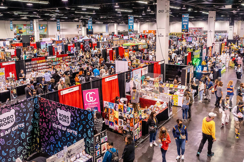 An overview of a past DesignerCon show floor that took place in Southern California. (Birdman)