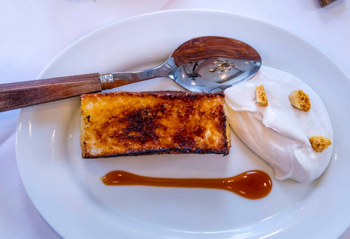 French Toast with spiced chantilly during brunch at LPM within the Cosmopolitan on Saturday, Ma ...