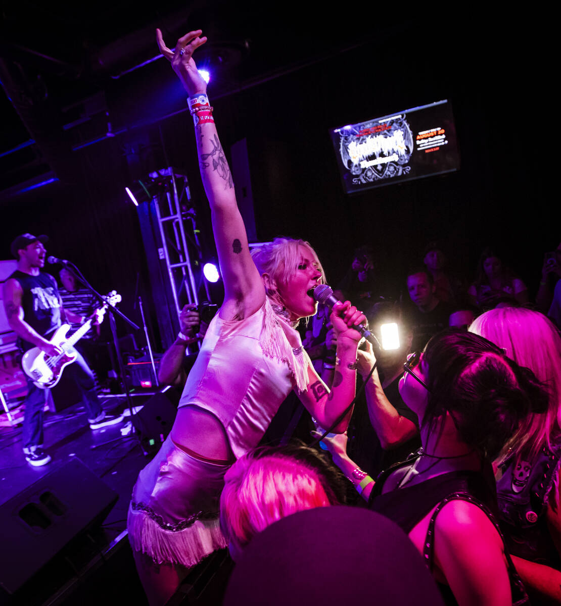 Slaughterhouse performs during a Punk Rock Bowling music festival club show at Backstage Bar &a ...