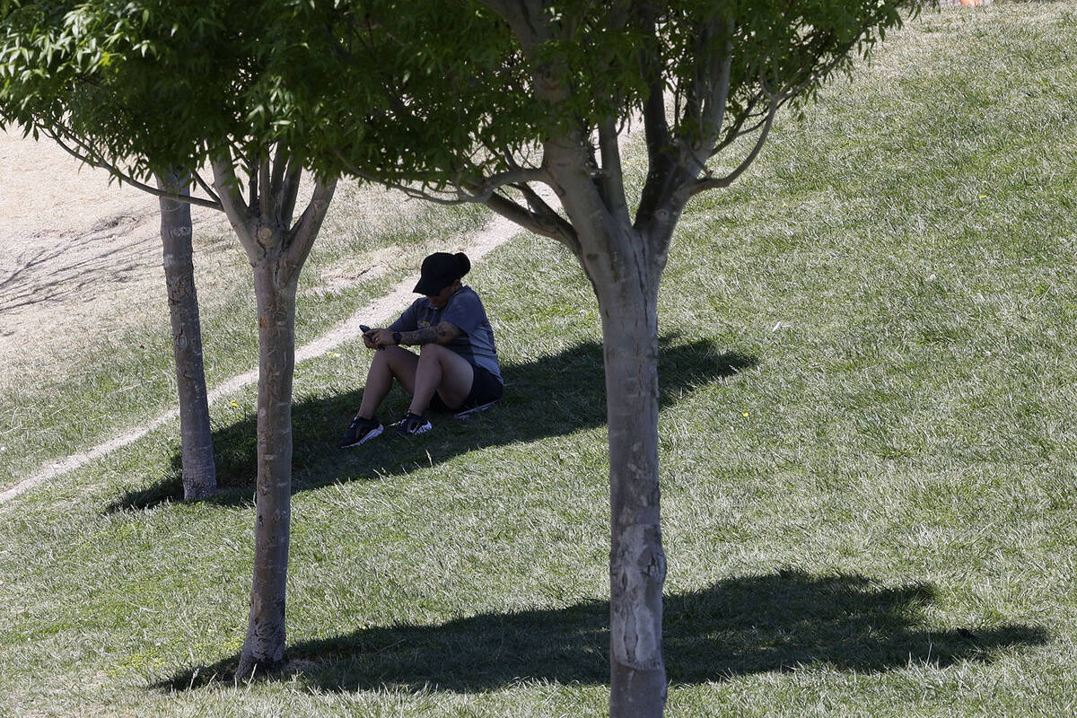 Shade might be in demand in Las Vegas this week with sunny skies expected much of the time, acc ...