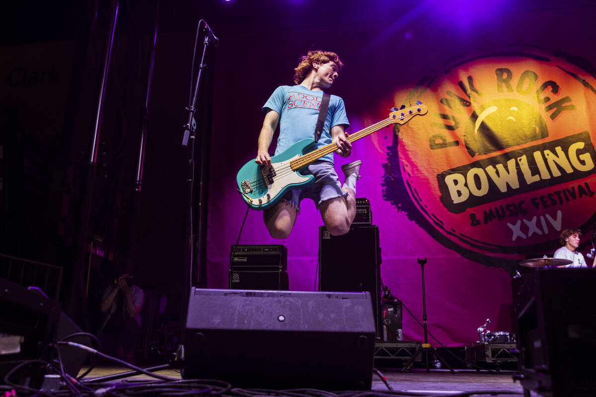 Eamon Sandwith of The Chats performs during the Punk Rock Bowling music festival at Downtown La ...