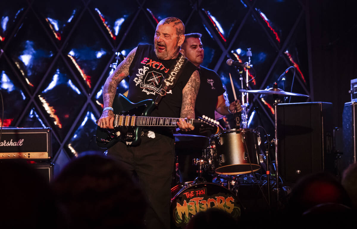 The Meteors perform during a Punk Rock Bowling music festival club show at Fremont Country Club ...