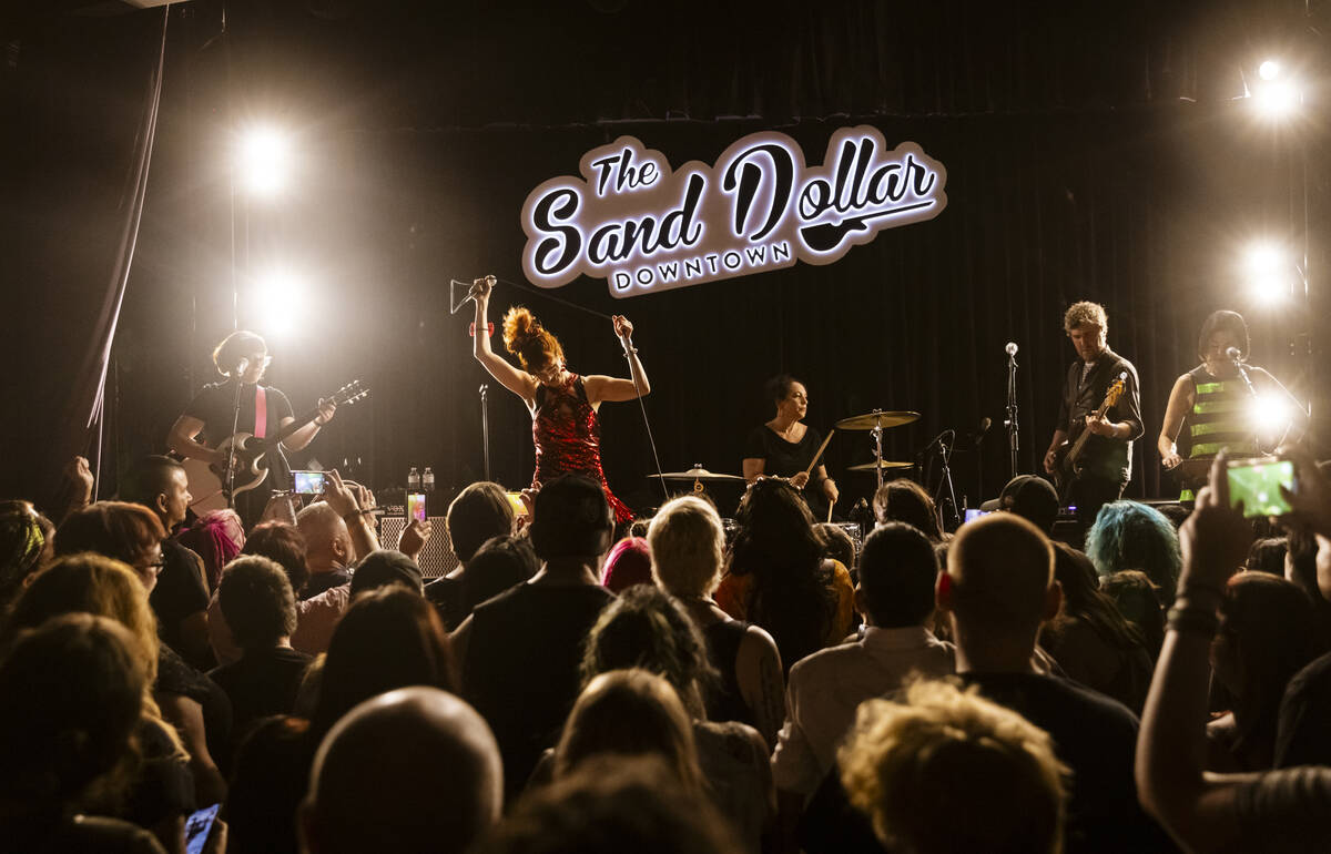 Batmobile performs during a Punk Rock Bowling festival club show at the Sand Dollar Downtown at ...