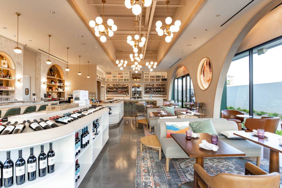Wineaux, the wine bar and shop in UnCommons in southwest Las Vegas. (Bronson Loftin)
