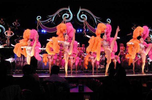 RJ FILE*** LOCAL - Showgirls perform at the Jubilee Theatre at Ballys hotel-casino are photogra ...