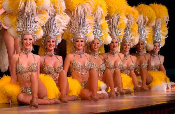 FILE*** COURTESY HANDOUT PHOTO A showgirls are shown during a performance of the long running ...