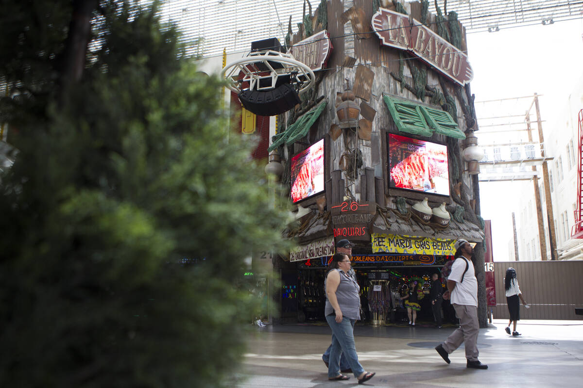 La Bayou casino at the Fremont Street Experience is seen on Thursday, April 21, 2016, in Las Ve ...