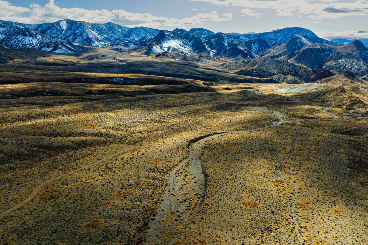 The Rhyolite Ridge lithium-boron mine project site is seen, on Thursday, Feb. 22, 2024, in Esme ...