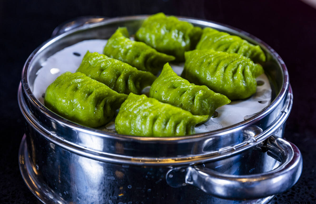 Steamed vegan dumplings at ShangHai Taste which is expanding from Chinatown to the southwest on ...