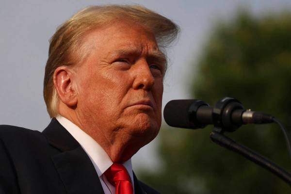 Former President Donald Trump speaks at a rally, Thursday, May 23, 2024, in the Bronx borough o ...