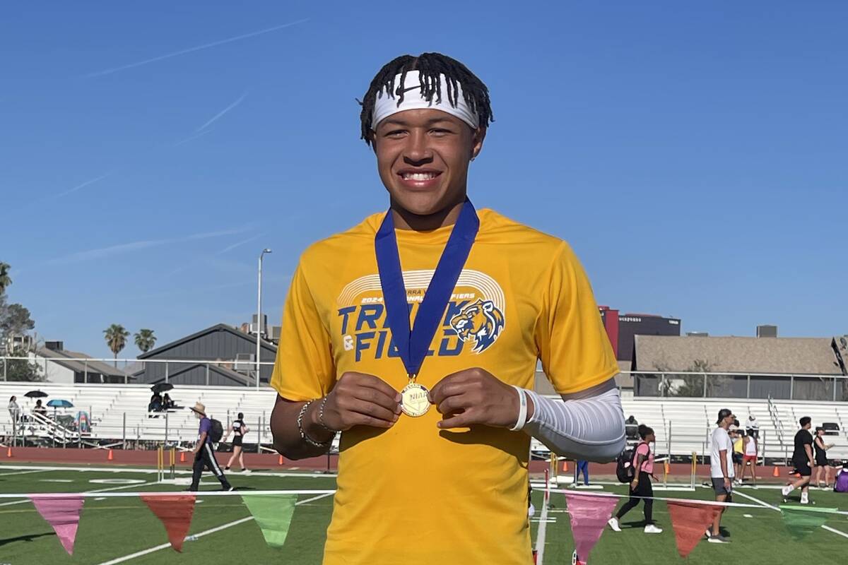 Sierra Vista's Jerron Baker is a member of the Nevada Preps All-Southern Nevada boys track and ...