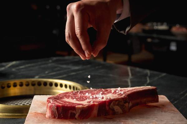 A bone-in ribeye from Cote Korean Steakhouse of New York City, Miami and Singapore. The restaur ...