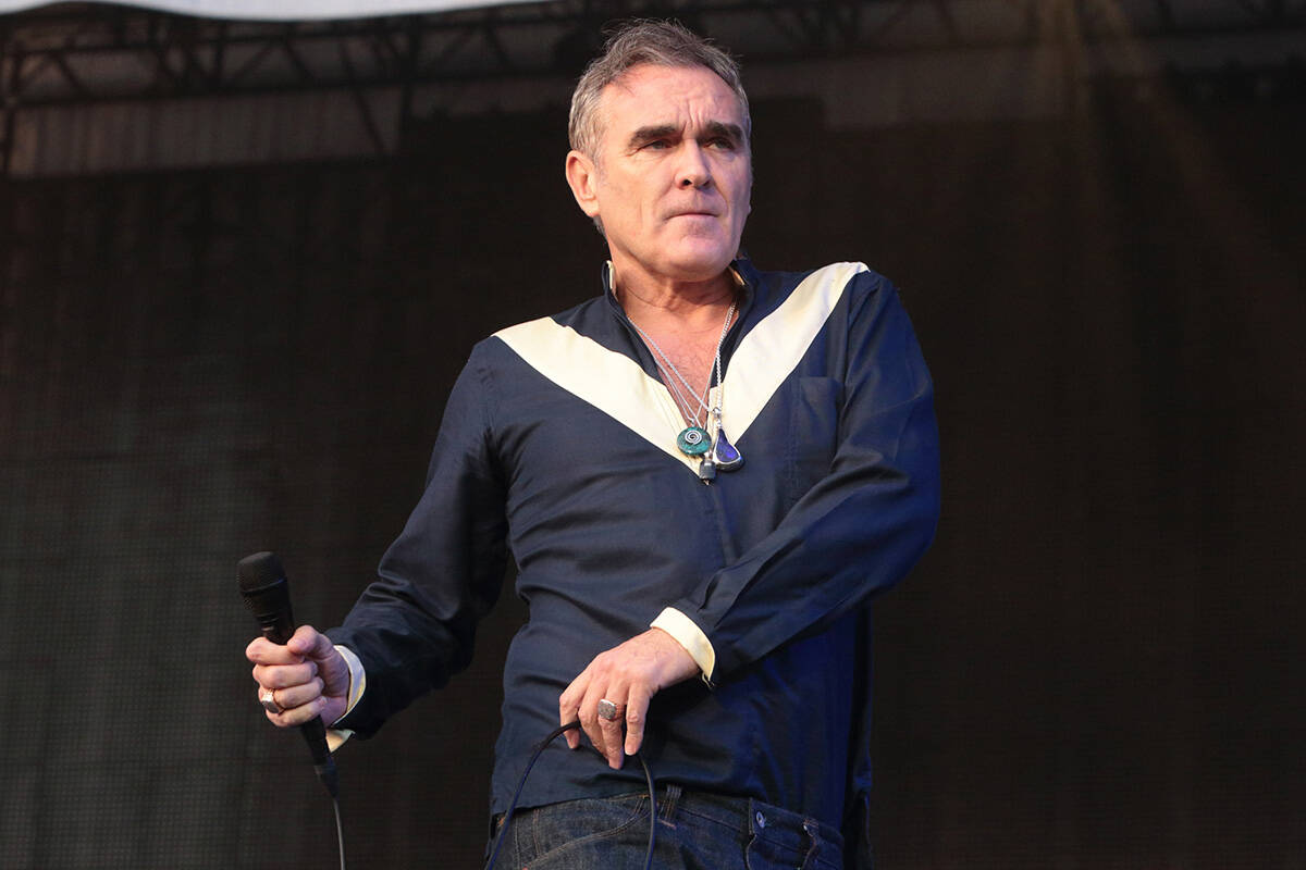 Singer-songwriter Morrissey, formerly of the band The Smiths, performs on Day 2 of the 2015 Fir ...