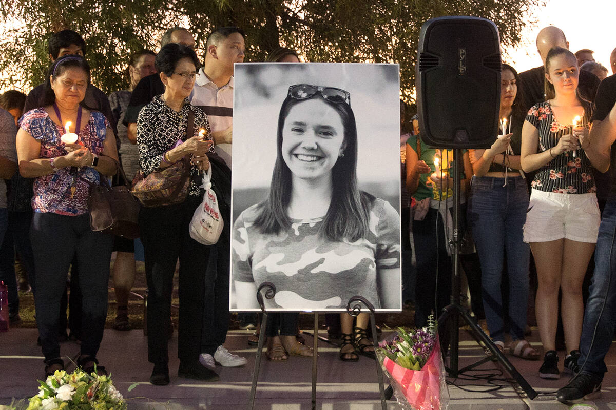 Friends and family mourn the loss of Paula Davis, the 19-year-old UNLV student who was found de ...