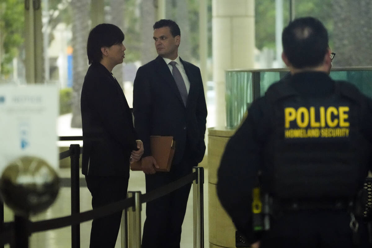 Ippei Mizuhara, left, the former interpreter for the Los Angeles Dodgers baseball star Shohei O ...