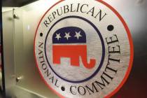 FILE - The Republican National Committee logo. (AP Photo/Rainier Ehrhardt, File)