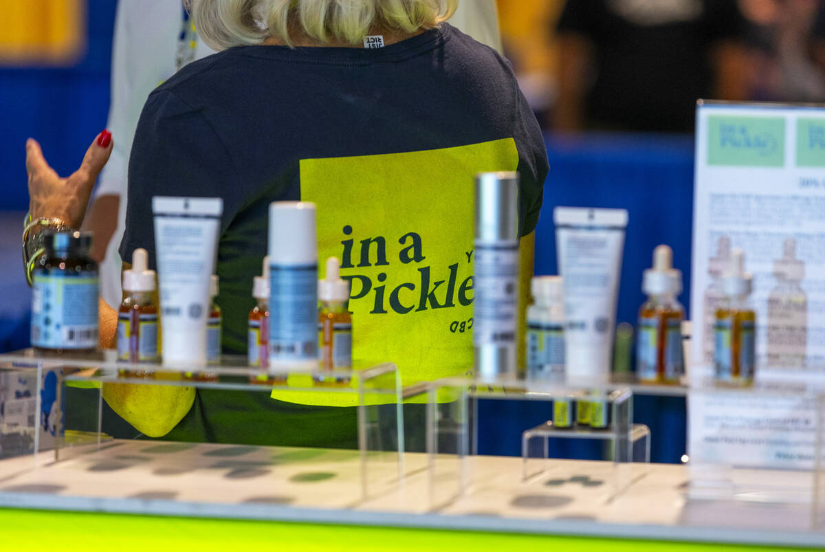 In A Pickle CBD are some of the numerous products available during the World Pickleball Convent ...