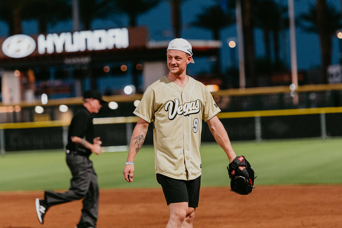 Vegas Golden Knights player Jack Eichel participates in last year's Battle for Vegas, a charity ...