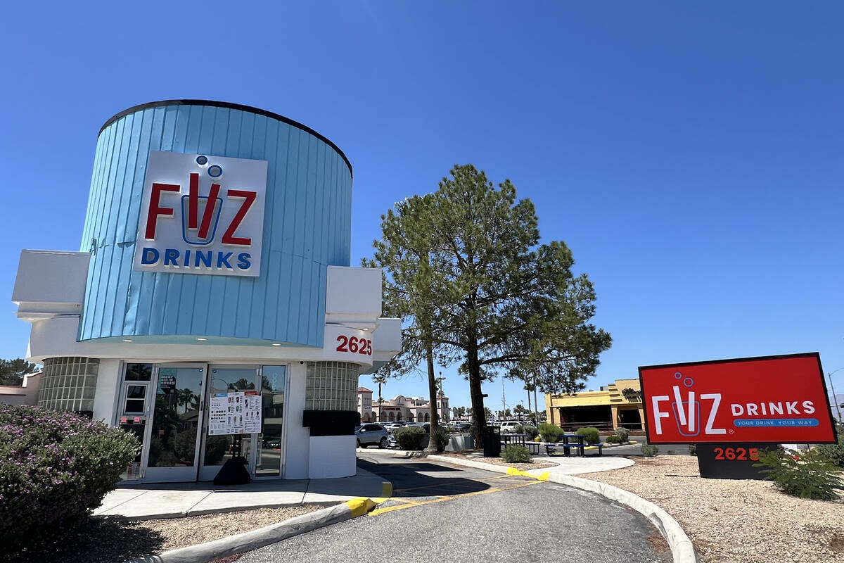 The exterior of Fiiz Drinks, opening in Las Vegas on June 7, 2024. (Fiiz Drinks)
