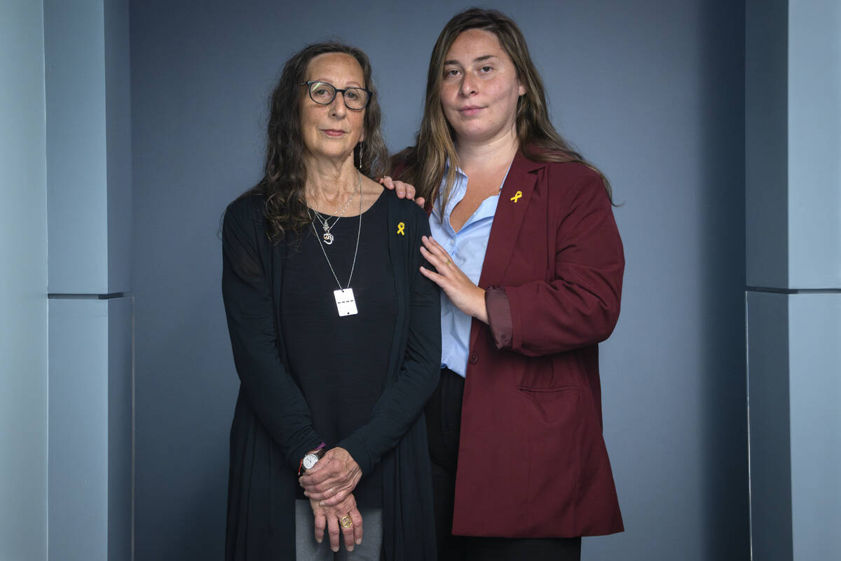 Andrea Weinstein, left, of New Haven, Conn., whose sister, Judy Weinstein, 70, and brother-in-l ...