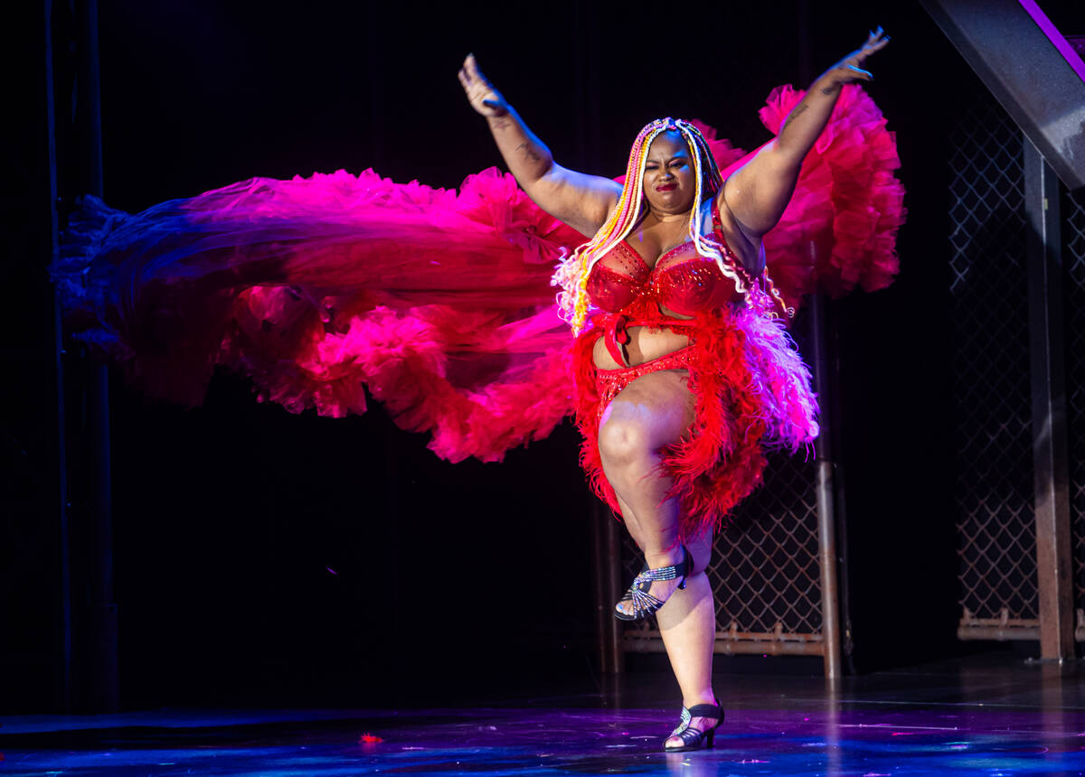 Abby Fantastic, of Brooklyn, N.Y., performs during the “Movers, Shakers and Innovators&# ...